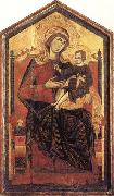 Guido da Siena Madonna and Child Enthroned oil on canvas